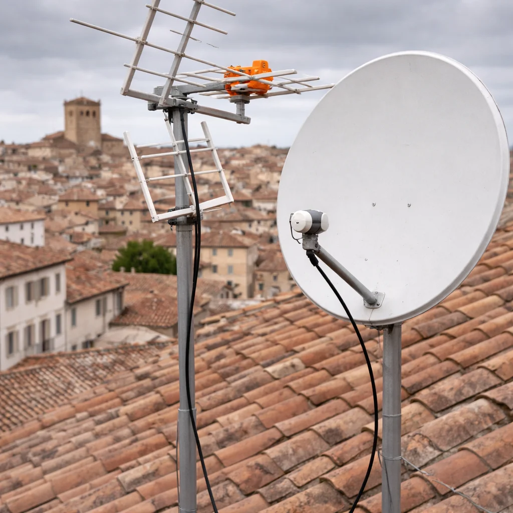 Instalación de antena TDT o parabólica en vivienda de Burriana